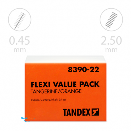 Tandex Flexi Ultra Fine Tangarine 25 szt. Pomarańczowy